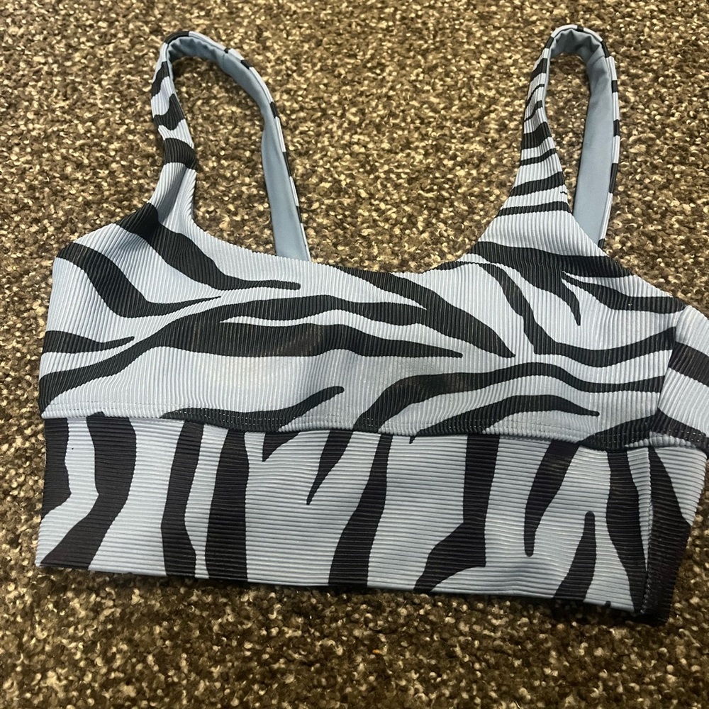 Beach Riot Striped Activewear Top